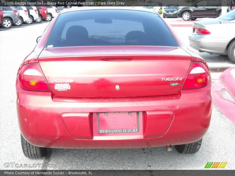 Blaze Red Crystal Pearlcoat / Dark Slate Gray 2005 Dodge Neon SXT