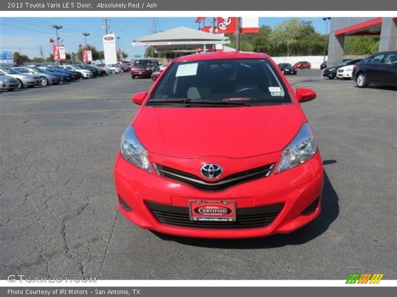 Absolutely Red / Ash 2013 Toyota Yaris LE 5 Door