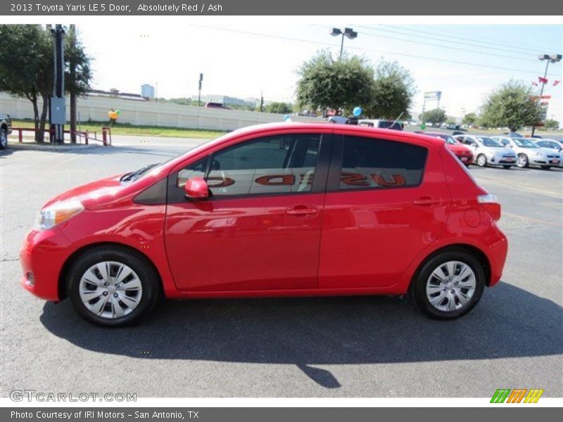 Absolutely Red / Ash 2013 Toyota Yaris LE 5 Door