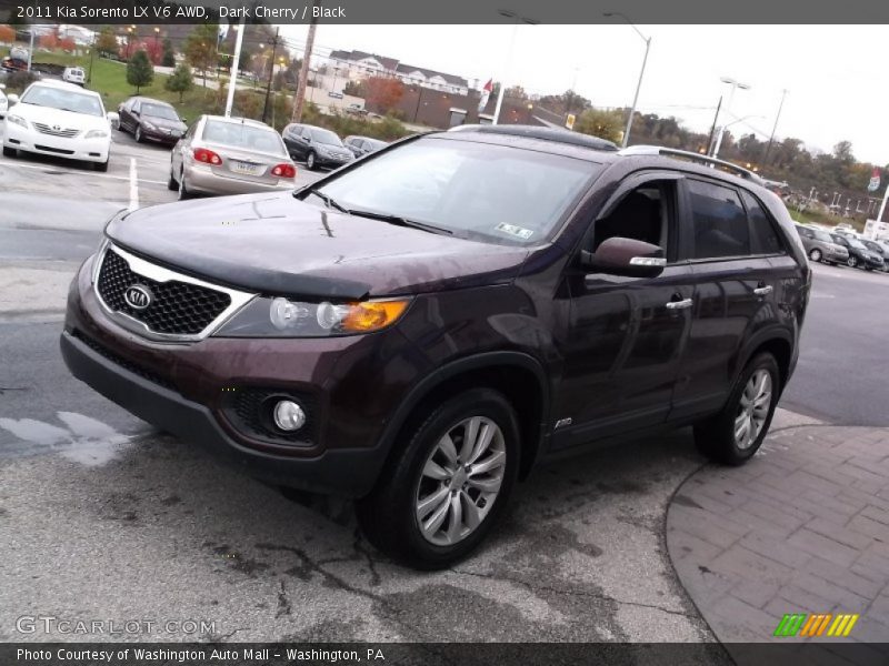 Dark Cherry / Black 2011 Kia Sorento LX V6 AWD