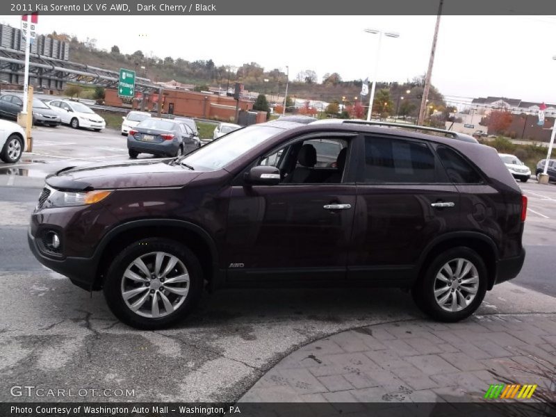 Dark Cherry / Black 2011 Kia Sorento LX V6 AWD