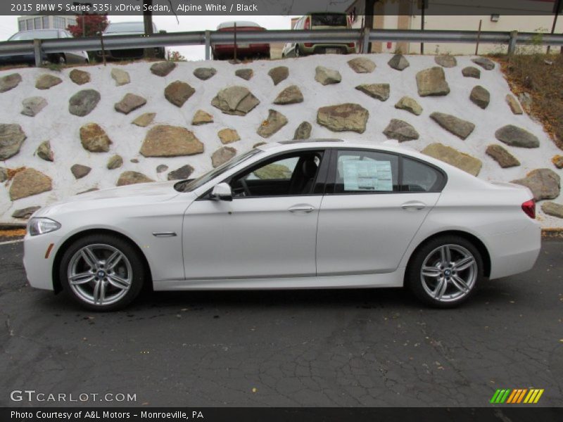 Alpine White / Black 2015 BMW 5 Series 535i xDrive Sedan