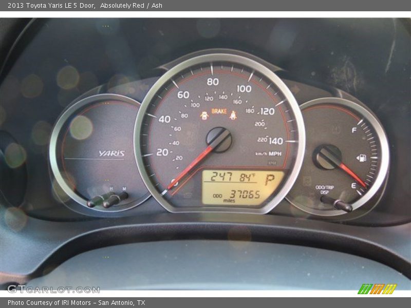 Absolutely Red / Ash 2013 Toyota Yaris LE 5 Door