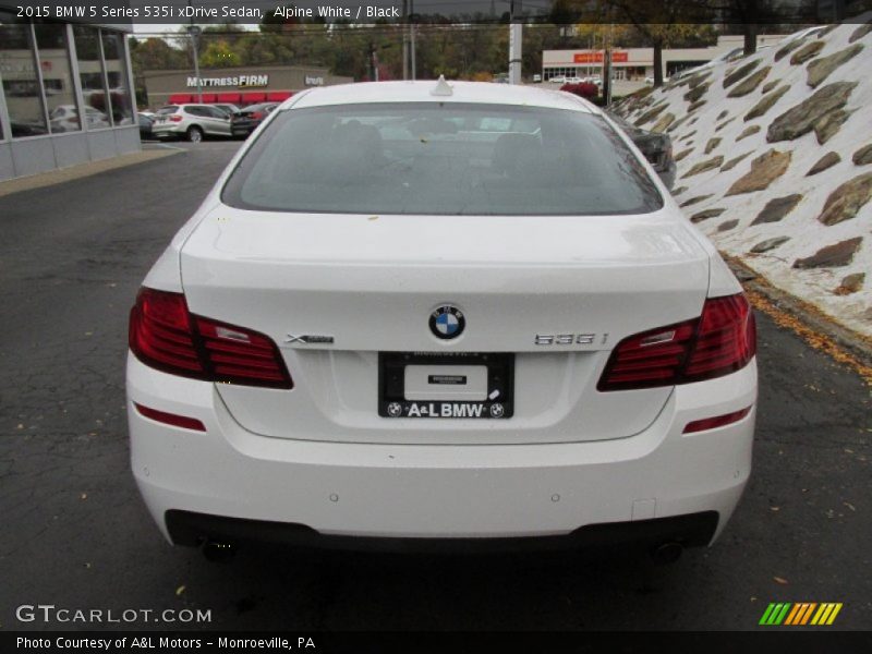 Alpine White / Black 2015 BMW 5 Series 535i xDrive Sedan