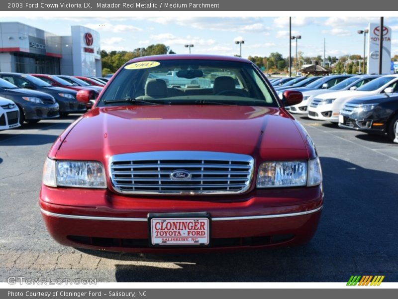Matador Red Metallic / Medium Parchment 2003 Ford Crown Victoria LX