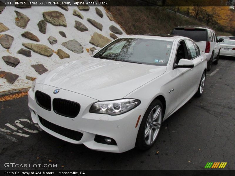 Alpine White / Black 2015 BMW 5 Series 535i xDrive Sedan