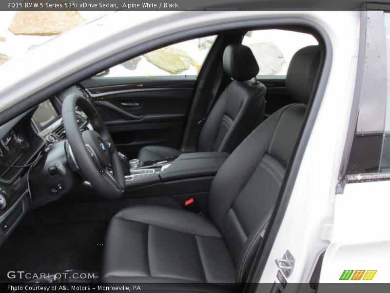 Alpine White / Black 2015 BMW 5 Series 535i xDrive Sedan