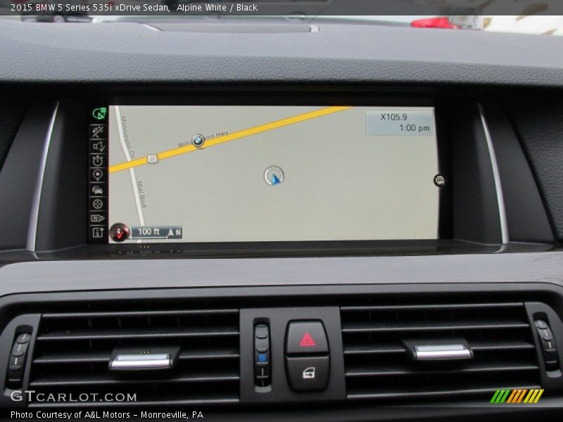 Alpine White / Black 2015 BMW 5 Series 535i xDrive Sedan