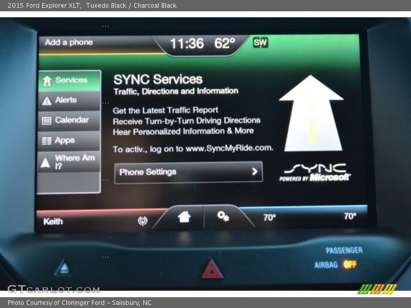 Tuxedo Black / Charcoal Black 2015 Ford Explorer XLT