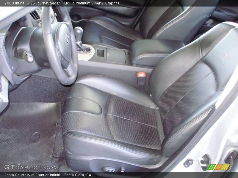 Liquid Platinum Silver / Graphite 2008 Infiniti G 35 Journey Sedan