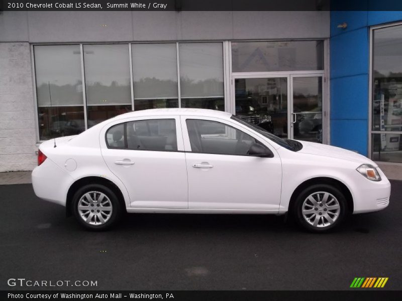 Summit White / Gray 2010 Chevrolet Cobalt LS Sedan