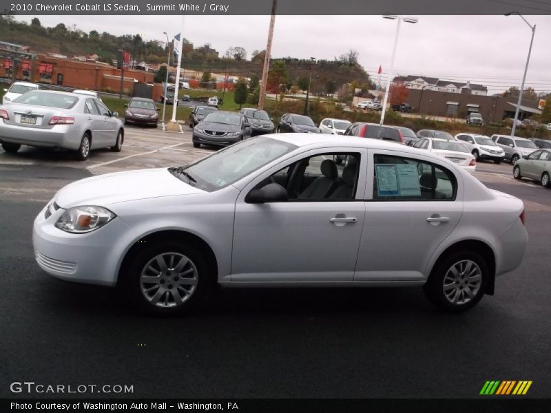 Summit White / Gray 2010 Chevrolet Cobalt LS Sedan