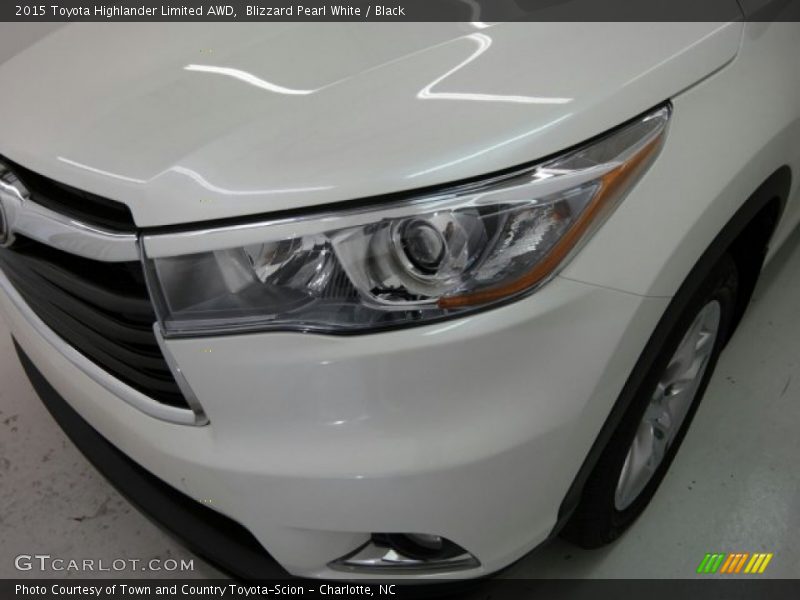 Blizzard Pearl White / Black 2015 Toyota Highlander Limited AWD