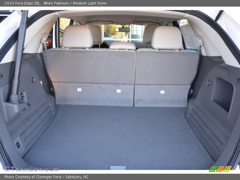 White Platinum / Medium Light Stone 2014 Ford Edge SEL
