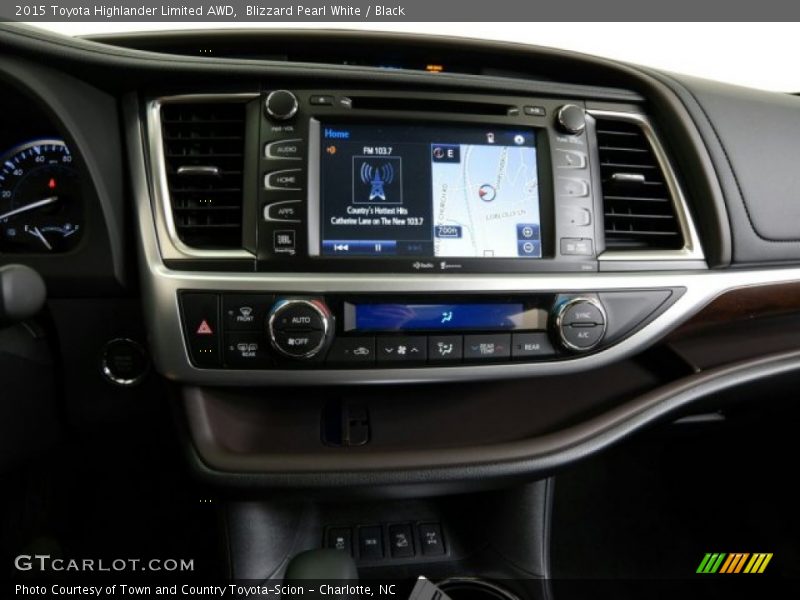 Blizzard Pearl White / Black 2015 Toyota Highlander Limited AWD