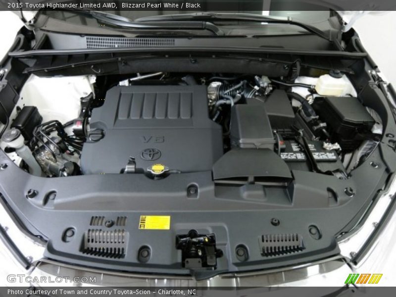 Blizzard Pearl White / Black 2015 Toyota Highlander Limited AWD