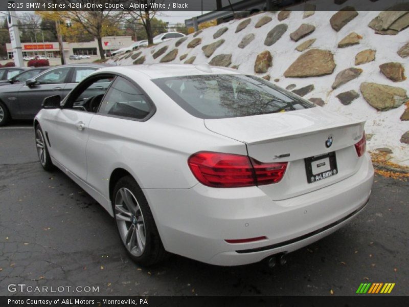 Alpine White / Black 2015 BMW 4 Series 428i xDrive Coupe