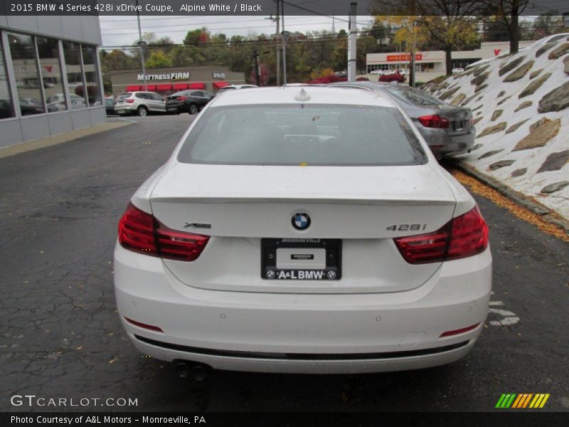 Alpine White / Black 2015 BMW 4 Series 428i xDrive Coupe