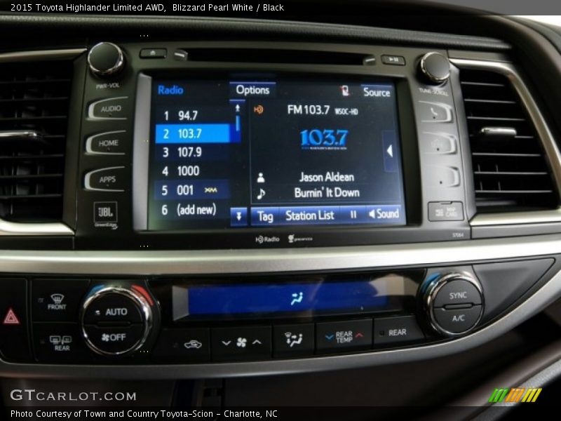 Blizzard Pearl White / Black 2015 Toyota Highlander Limited AWD