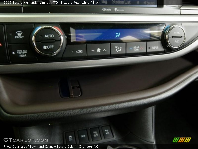 Blizzard Pearl White / Black 2015 Toyota Highlander Limited AWD
