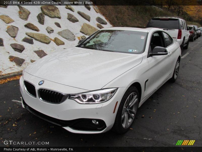 Alpine White / Black 2015 BMW 4 Series 428i xDrive Coupe