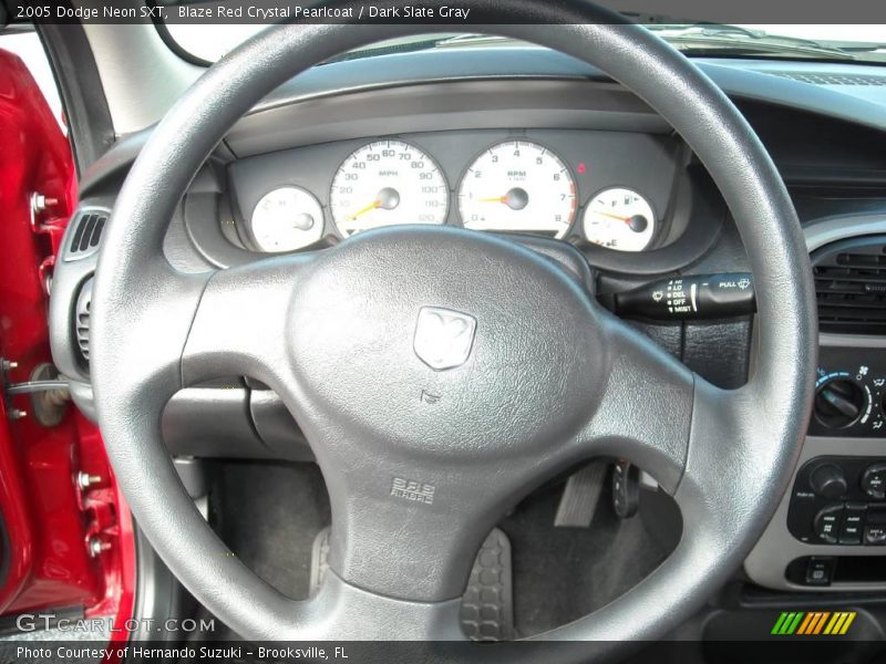 Blaze Red Crystal Pearlcoat / Dark Slate Gray 2005 Dodge Neon SXT