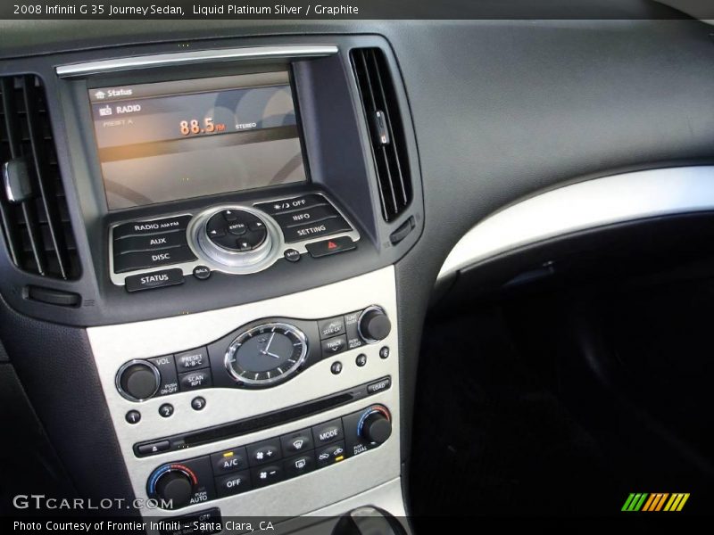Liquid Platinum Silver / Graphite 2008 Infiniti G 35 Journey Sedan