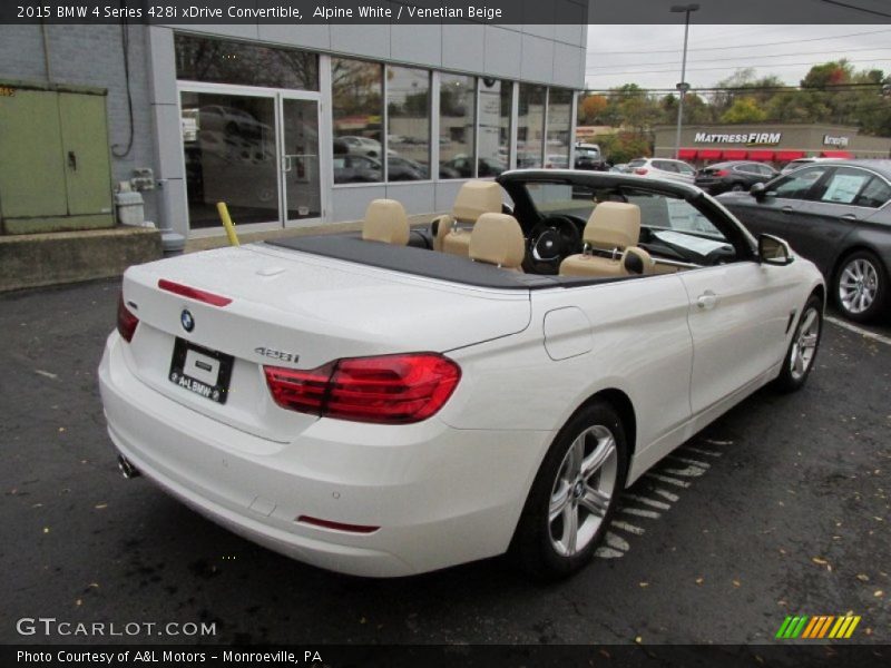 Alpine White / Venetian Beige 2015 BMW 4 Series 428i xDrive Convertible