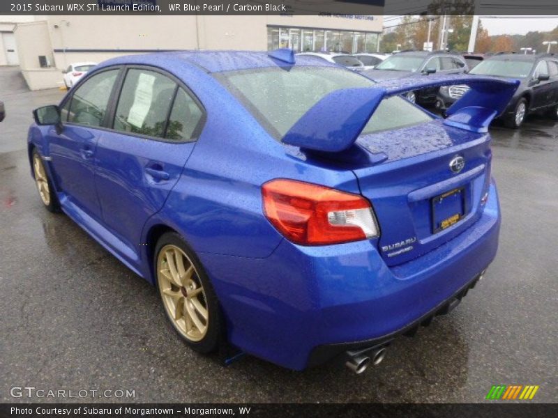 WR Blue Pearl / Carbon Black 2015 Subaru WRX STI Launch Edition