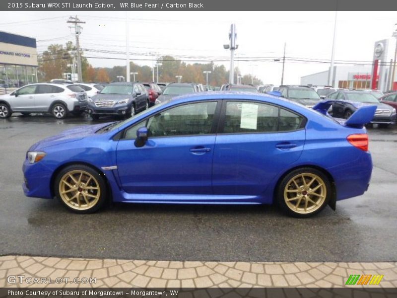 WR Blue Pearl / Carbon Black 2015 Subaru WRX STI Launch Edition