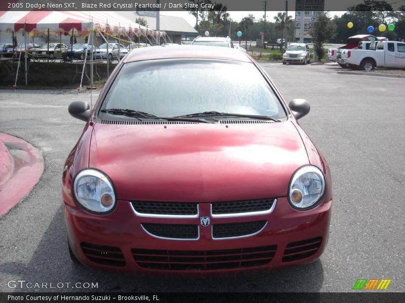 Blaze Red Crystal Pearlcoat / Dark Slate Gray 2005 Dodge Neon SXT