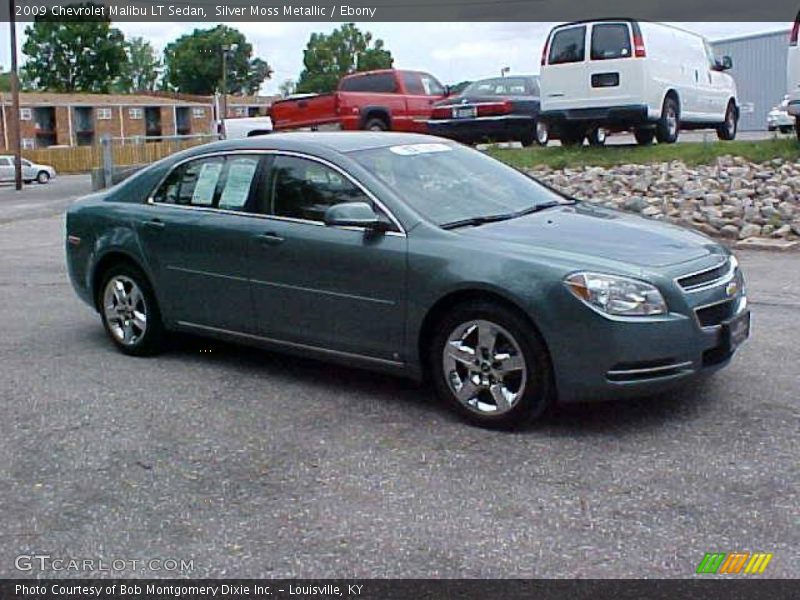Silver Moss Metallic / Ebony 2009 Chevrolet Malibu LT Sedan