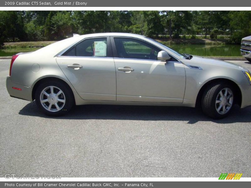 Gold Mist / Ebony 2009 Cadillac CTS Sedan