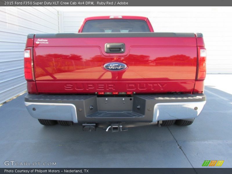 Ruby Red / Adobe 2015 Ford F350 Super Duty XLT Crew Cab 4x4 DRW