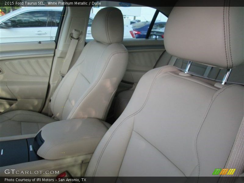 White Platinum Metallic / Dune 2015 Ford Taurus SEL