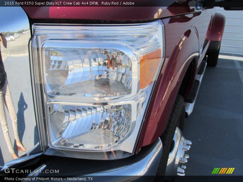 Ruby Red / Adobe 2015 Ford F350 Super Duty XLT Crew Cab 4x4 DRW