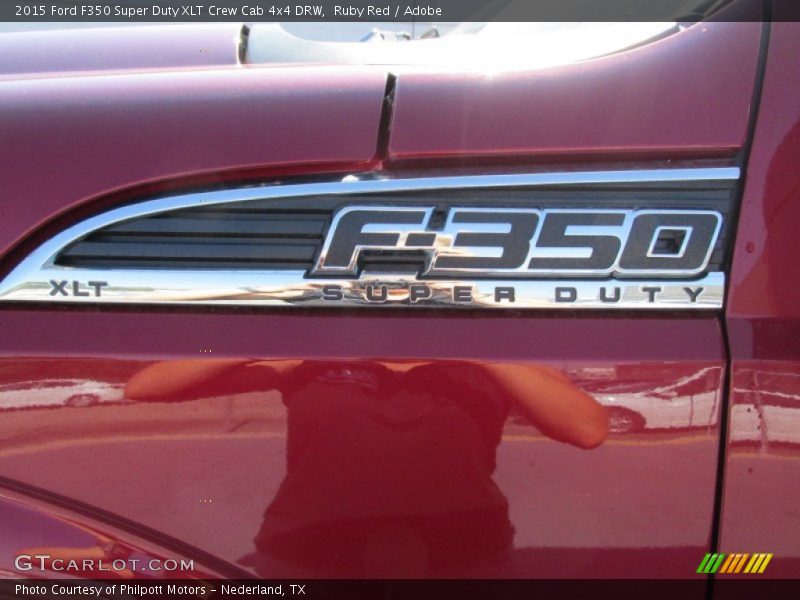 Ruby Red / Adobe 2015 Ford F350 Super Duty XLT Crew Cab 4x4 DRW