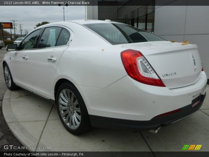 White Platinum / Charcoal Black 2013 Lincoln MKS AWD