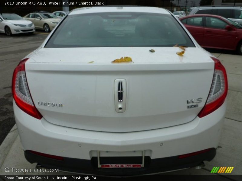 White Platinum / Charcoal Black 2013 Lincoln MKS AWD