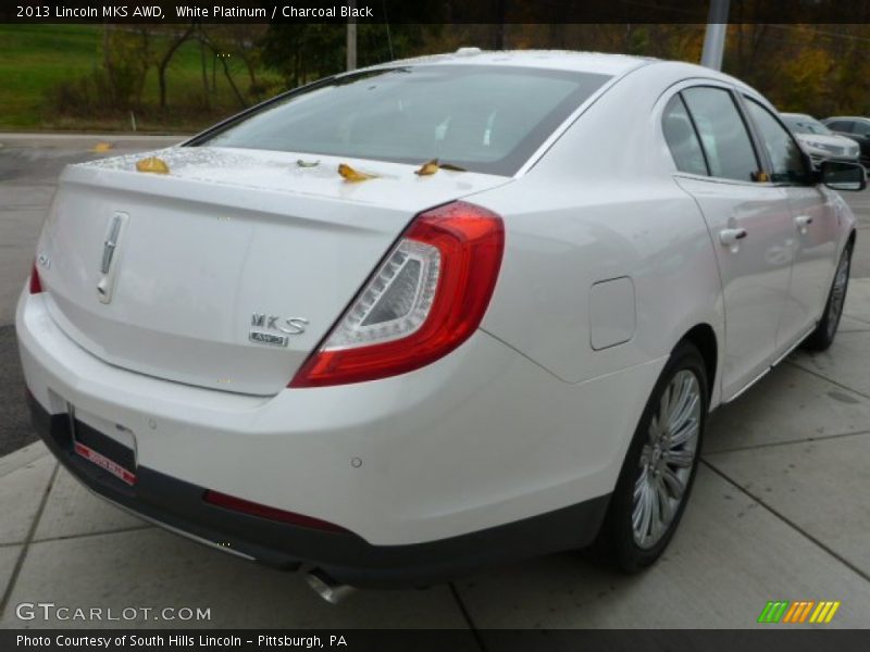 White Platinum / Charcoal Black 2013 Lincoln MKS AWD