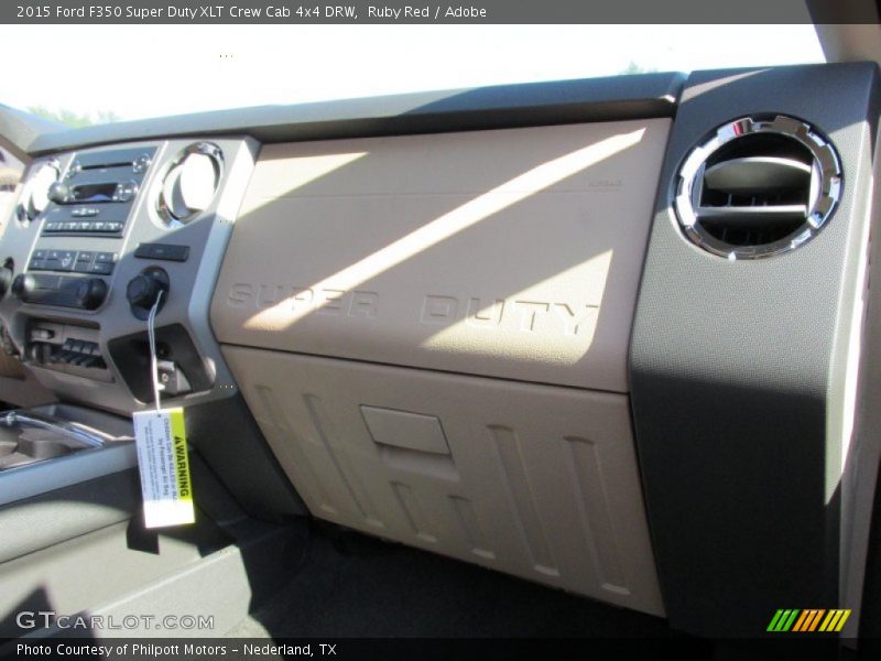 Ruby Red / Adobe 2015 Ford F350 Super Duty XLT Crew Cab 4x4 DRW
