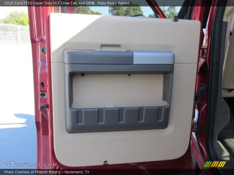 Ruby Red / Adobe 2015 Ford F350 Super Duty XLT Crew Cab 4x4 DRW