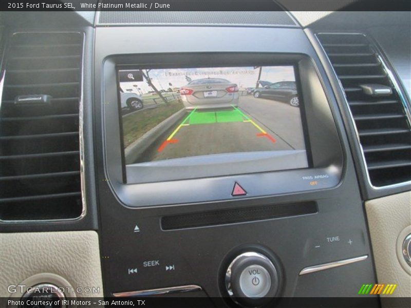 White Platinum Metallic / Dune 2015 Ford Taurus SEL