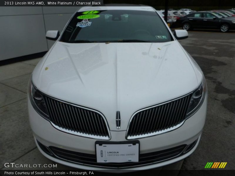 White Platinum / Charcoal Black 2013 Lincoln MKS AWD
