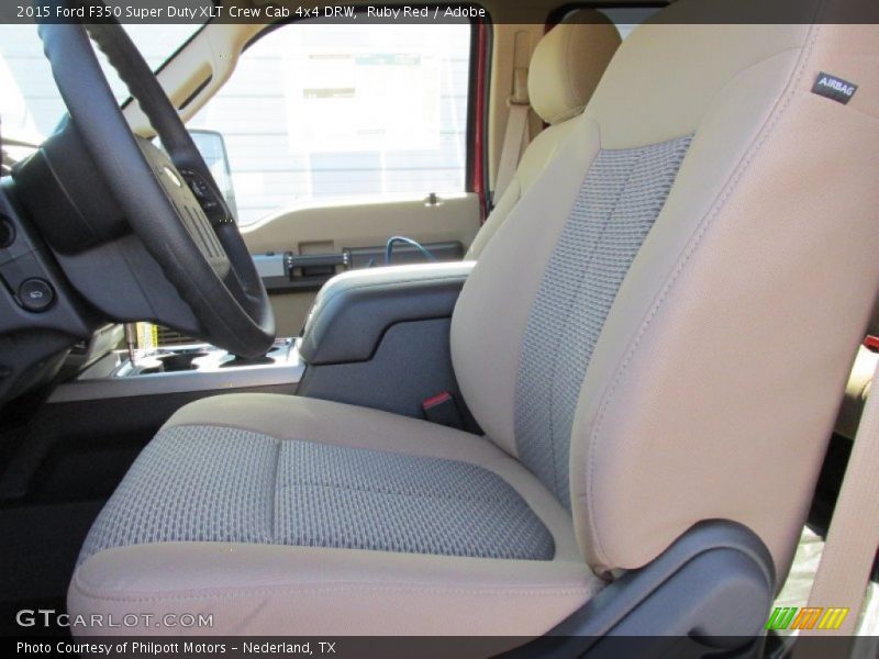 Ruby Red / Adobe 2015 Ford F350 Super Duty XLT Crew Cab 4x4 DRW