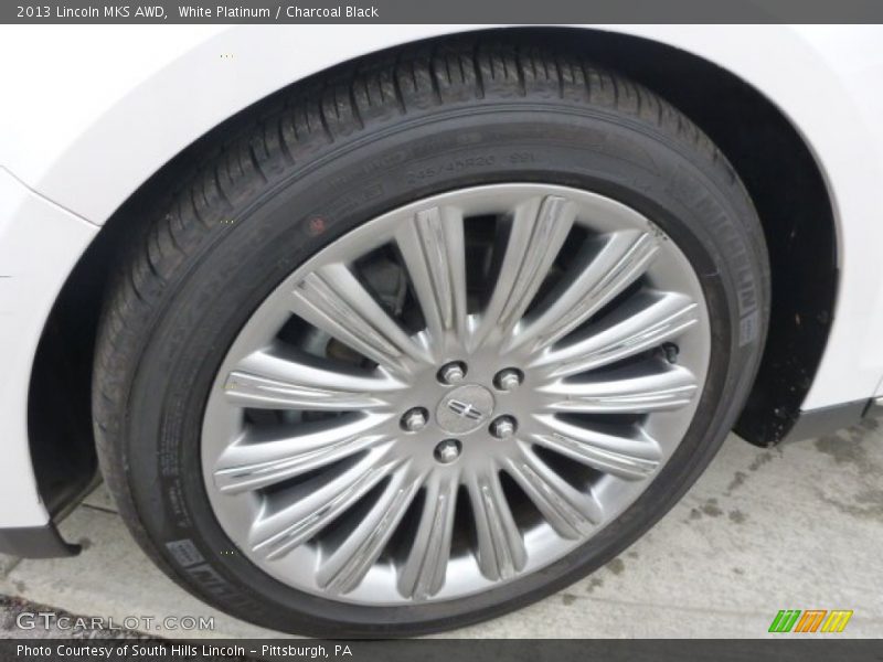 White Platinum / Charcoal Black 2013 Lincoln MKS AWD