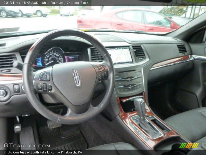 White Platinum / Charcoal Black 2013 Lincoln MKS AWD