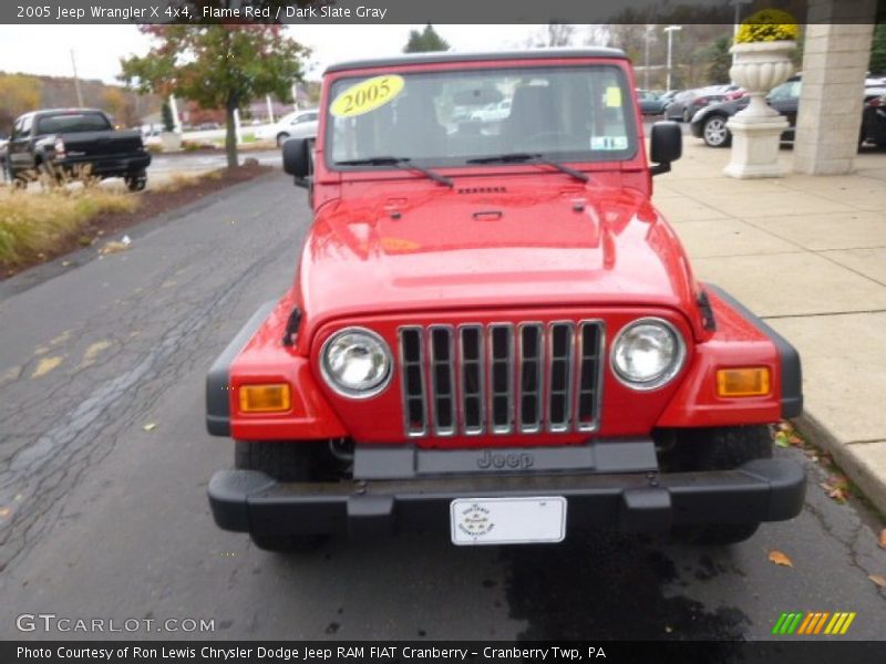 Flame Red / Dark Slate Gray 2005 Jeep Wrangler X 4x4