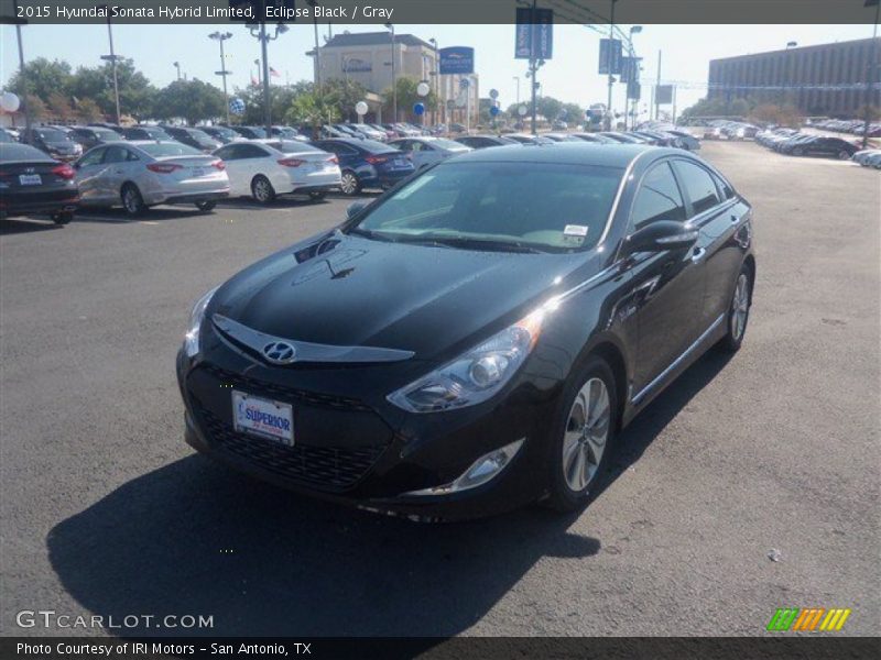 Eclipse Black / Gray 2015 Hyundai Sonata Hybrid Limited