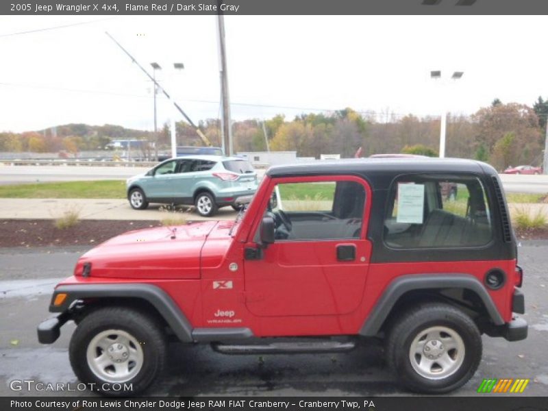 Flame Red / Dark Slate Gray 2005 Jeep Wrangler X 4x4